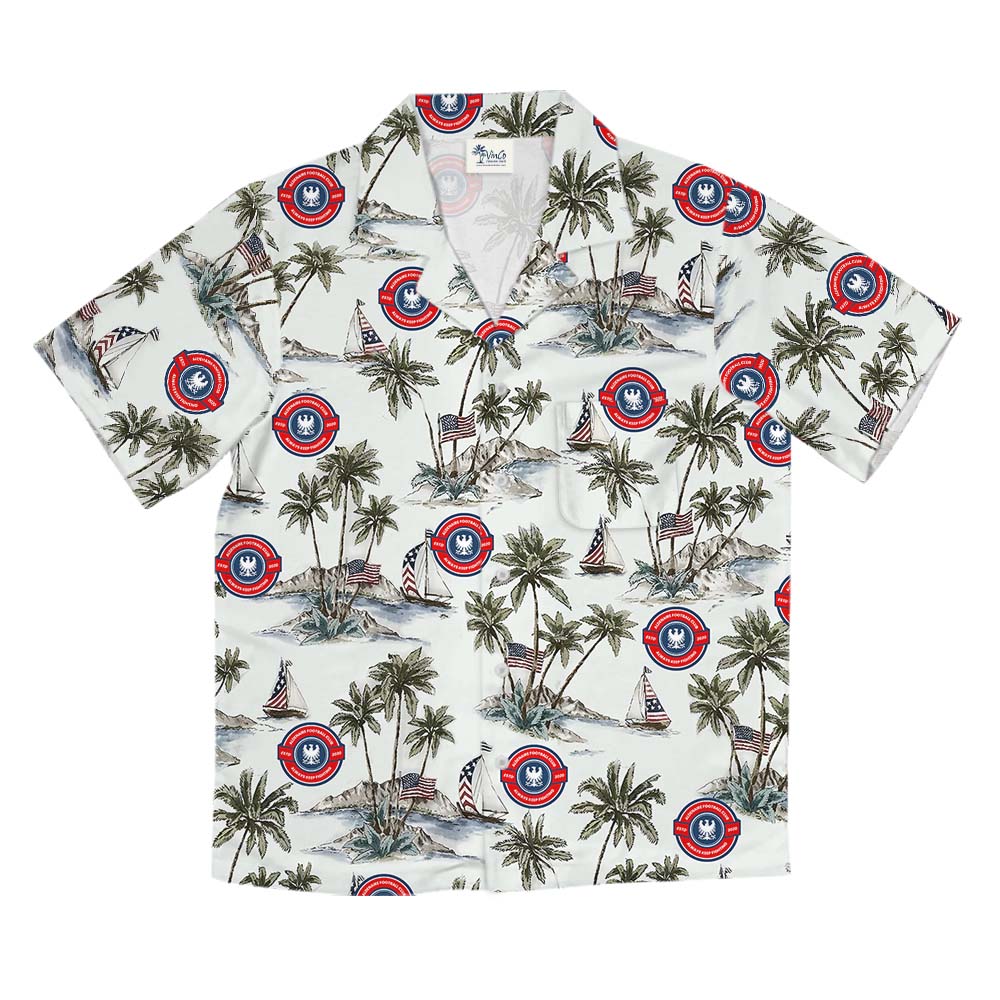 American Pride Island Vibe Hawaiian Shirt With Custom Logo