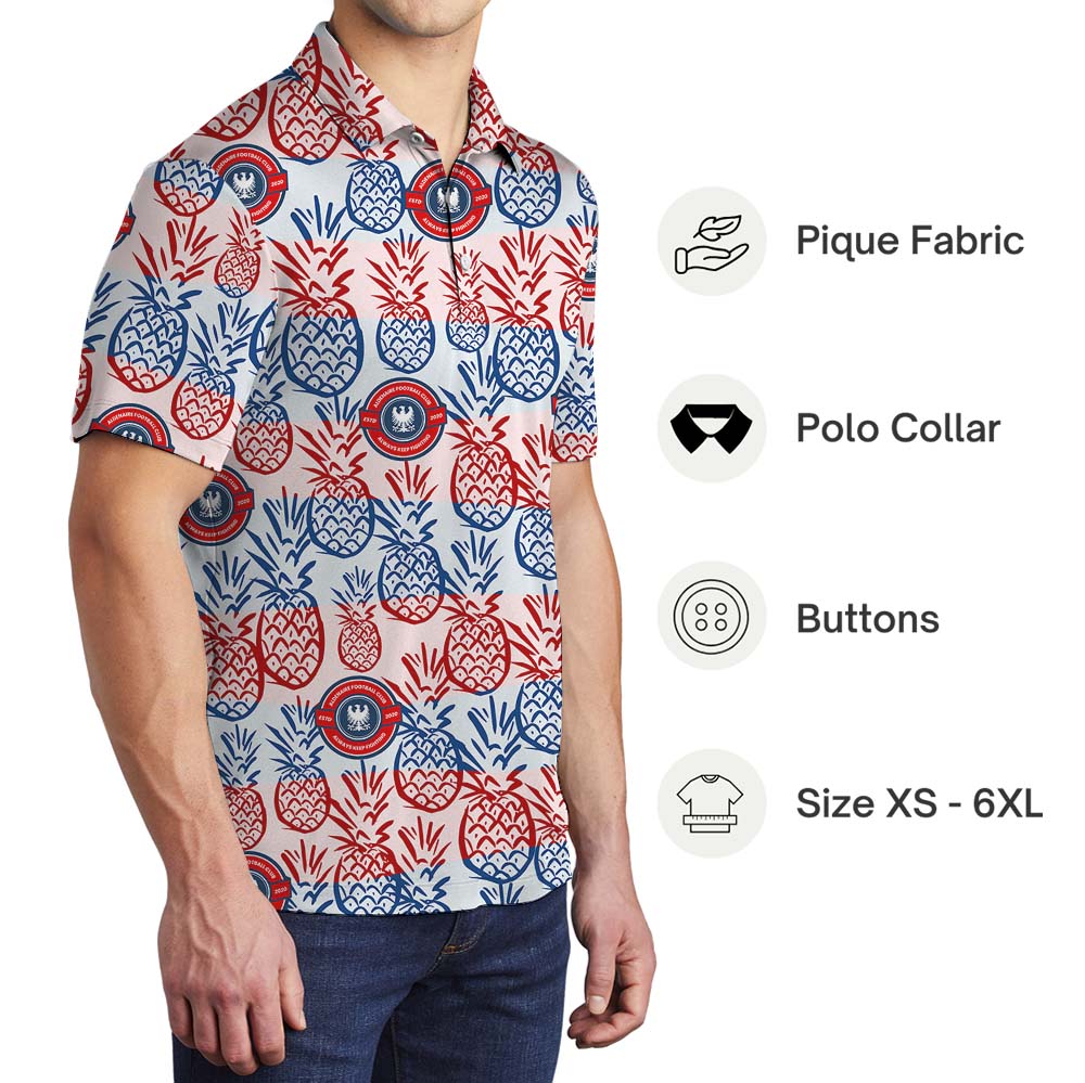 Custom Pineapple Polo Shirt With Custom Logo