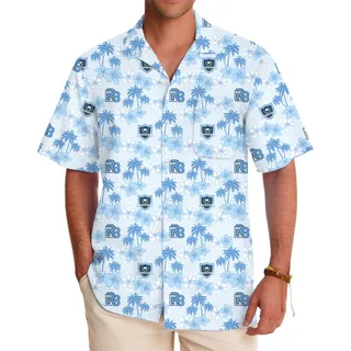 Palm Breeze Custom Logo Hawaiian Shirt With Preview