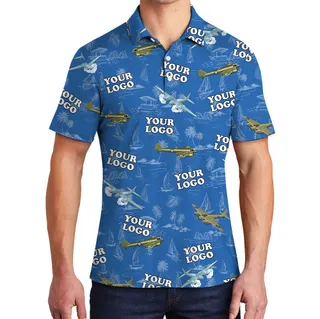 Custom Logo Airplane Polo Shirt