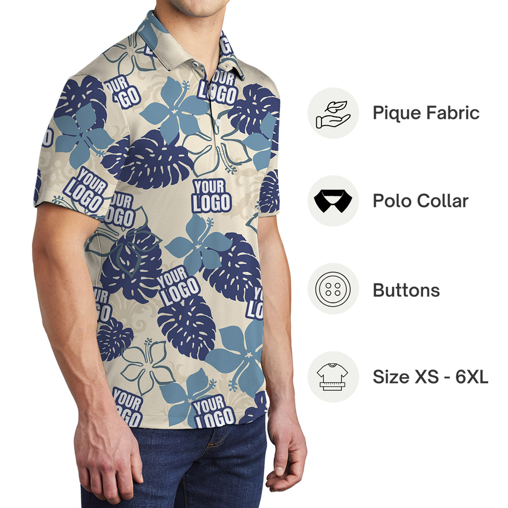 Vintage Polo Shirt With Custom Company Logo