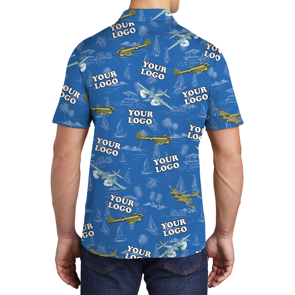 Custom Logo Airplane Polo Shirt