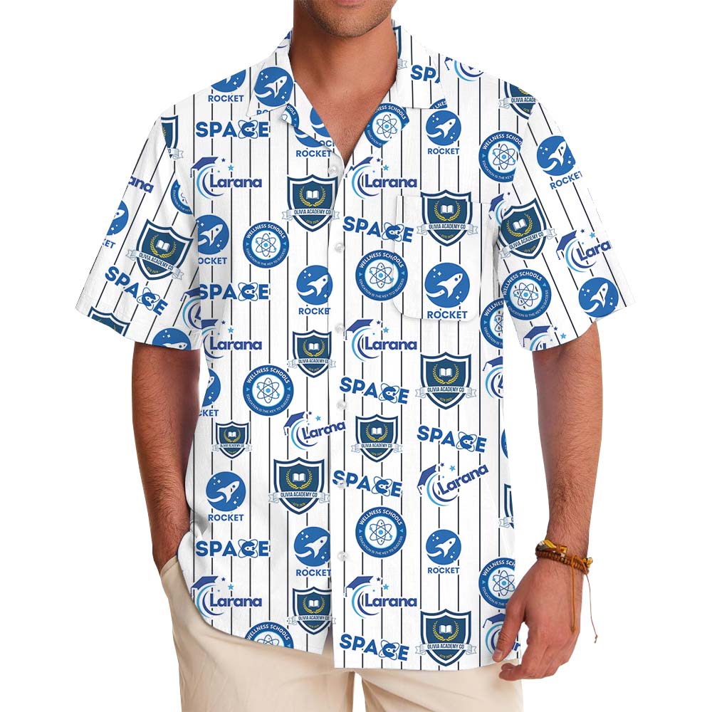 [Color + Logos] Custom Logo Hawaiian Shirt With Preview No Minimum - variant image 1