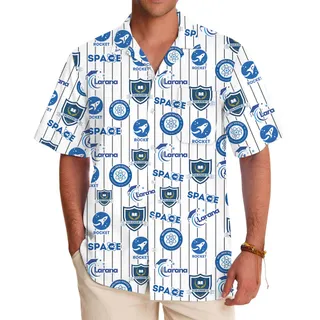 [Color + Logos] Custom Logo Hawaiian Shirt With Preview No Minimum
