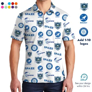 [Color + Logo] Custom Multiple Logos Polo Shirt With Preview