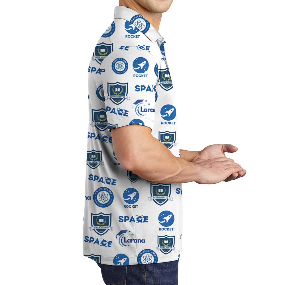 [Color + Logo] Custom Multiple Logos Polo Shirt With Preview