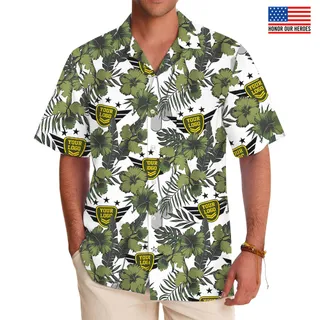 Army Military Hawaiian Shirt With Custom Logo
