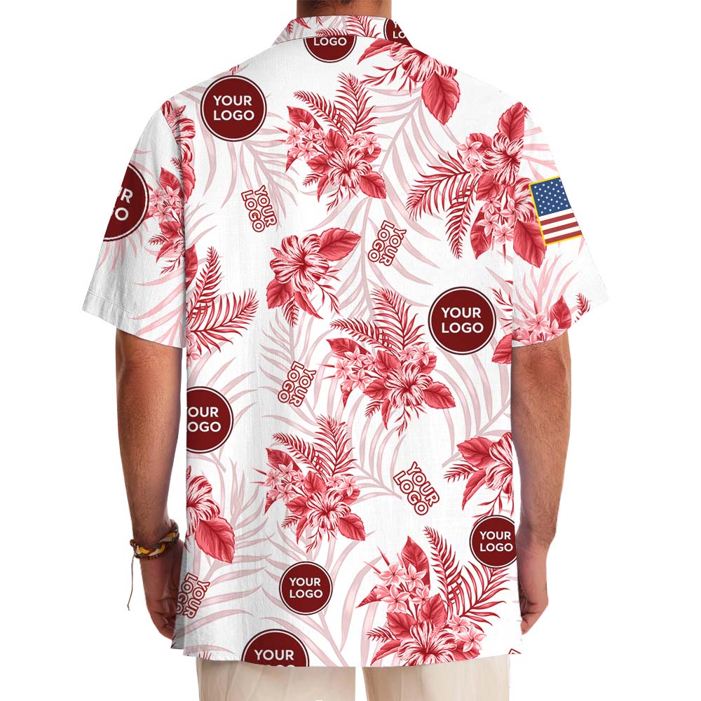 American Eagle Marine Corps Hawaiian Shirt With Logo