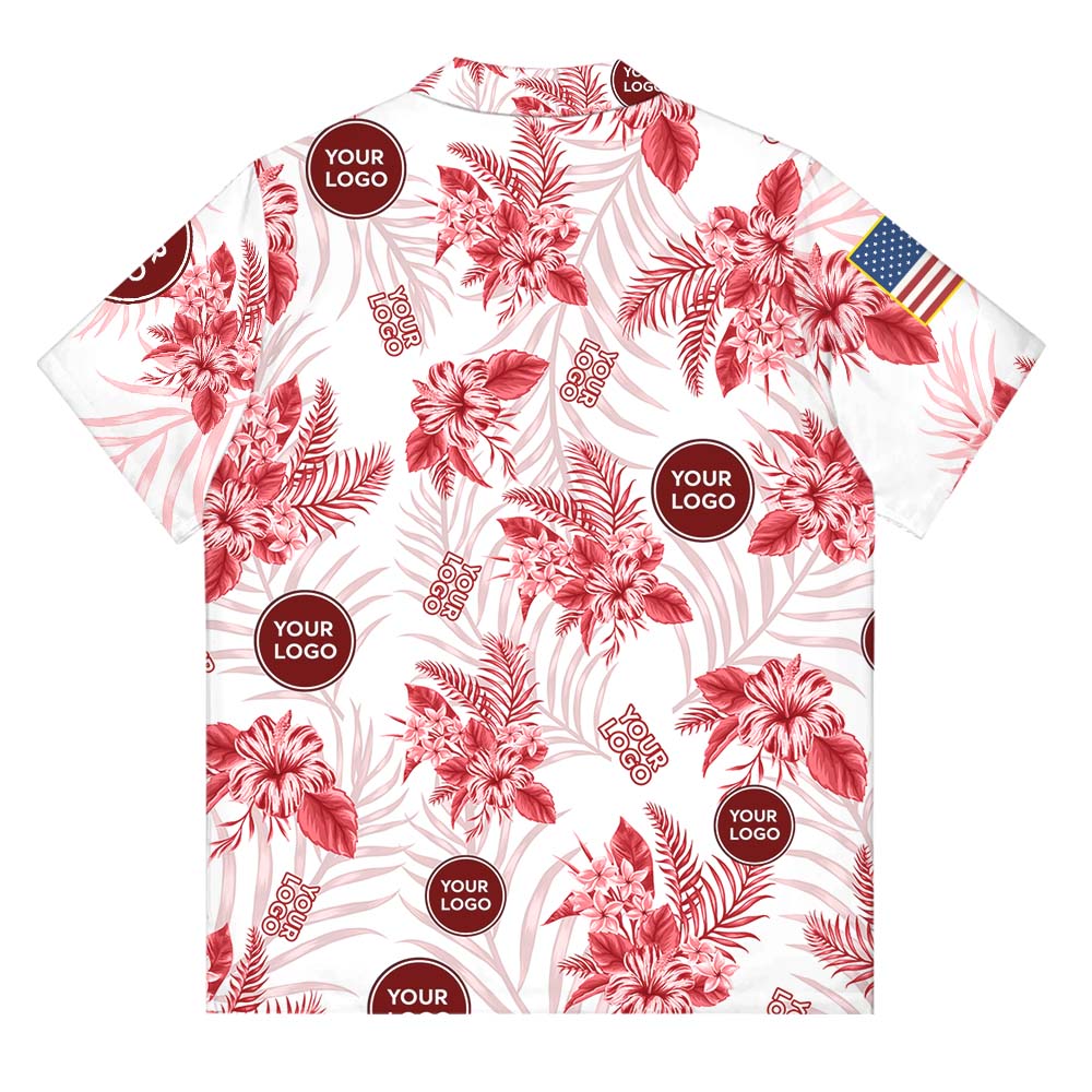 American Eagle Marine Corps Hawaiian Shirt With Logo