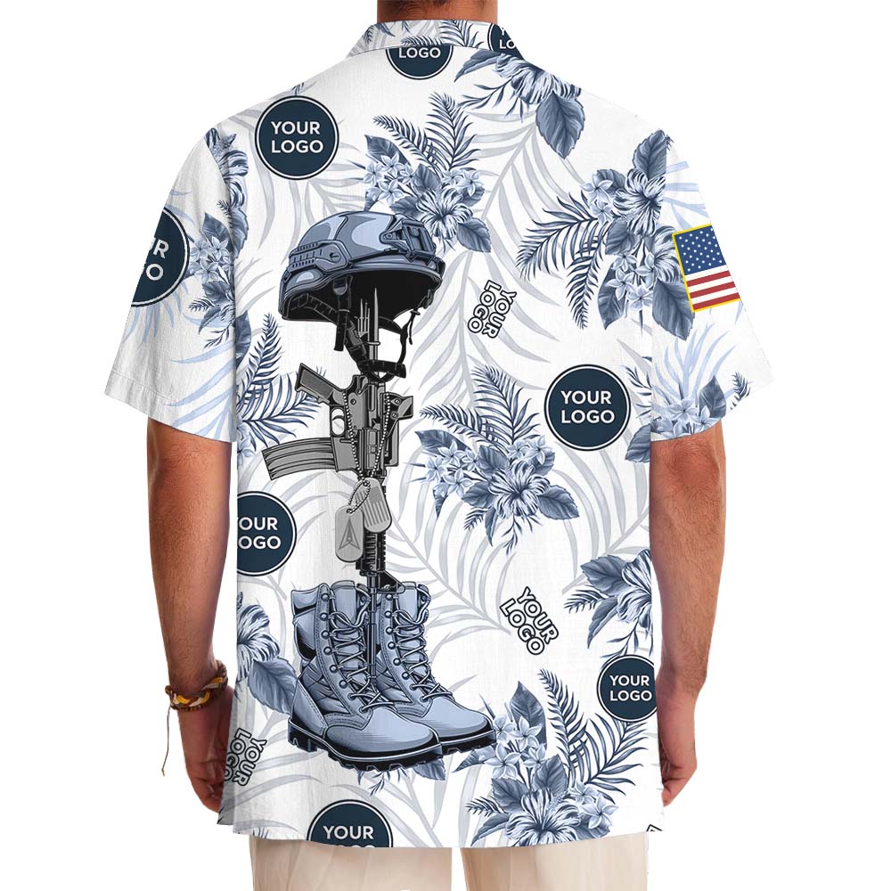 Custom Space Force Logo Hawaiian Shirt