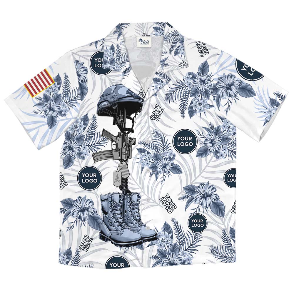 Custom Space Force Logo Hawaiian Shirt