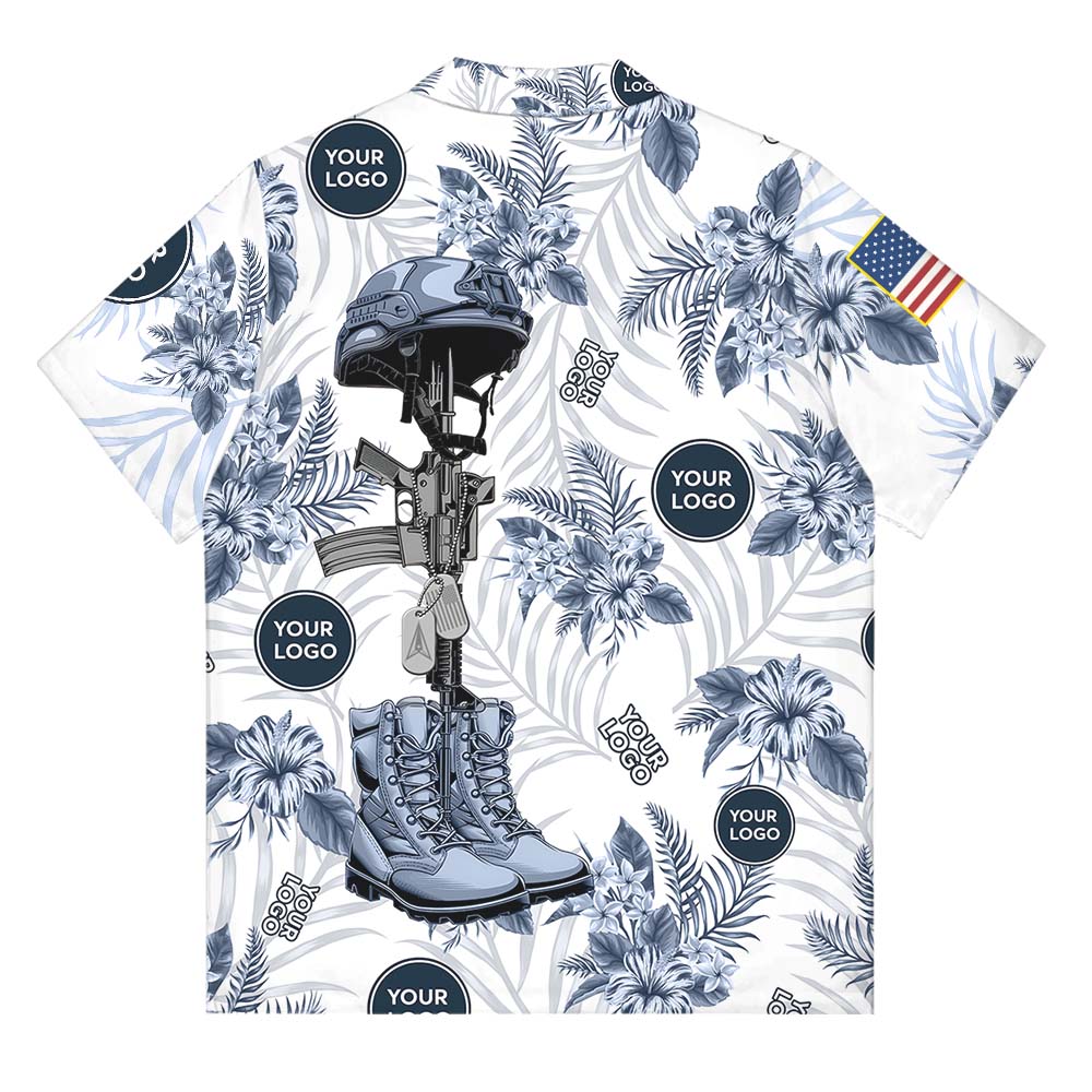 Custom Space Force Logo Hawaiian Shirt