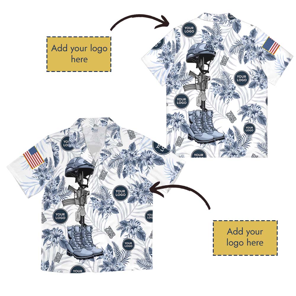 Custom Space Force Logo Hawaiian Shirt