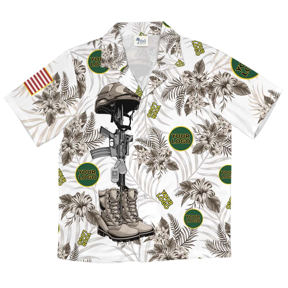 Custom Army Logo Military Aloha Shirt