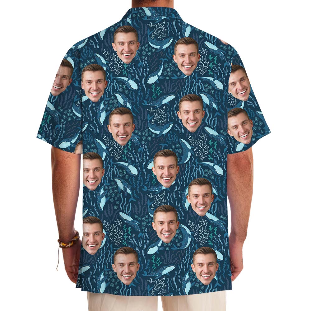 Smiling Seas Hawaiian Shirt With Custom Face