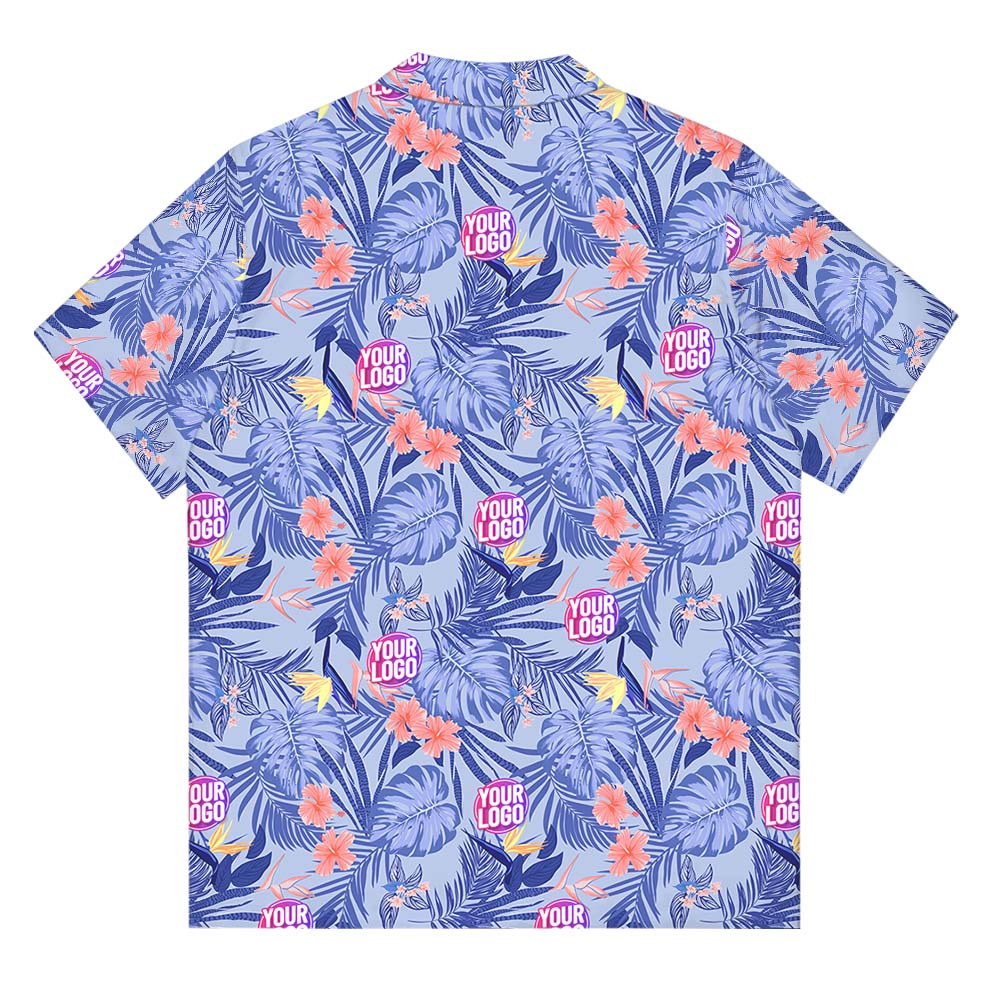 Funny Abs Blue Hawaiian Shirt With Custom Logo