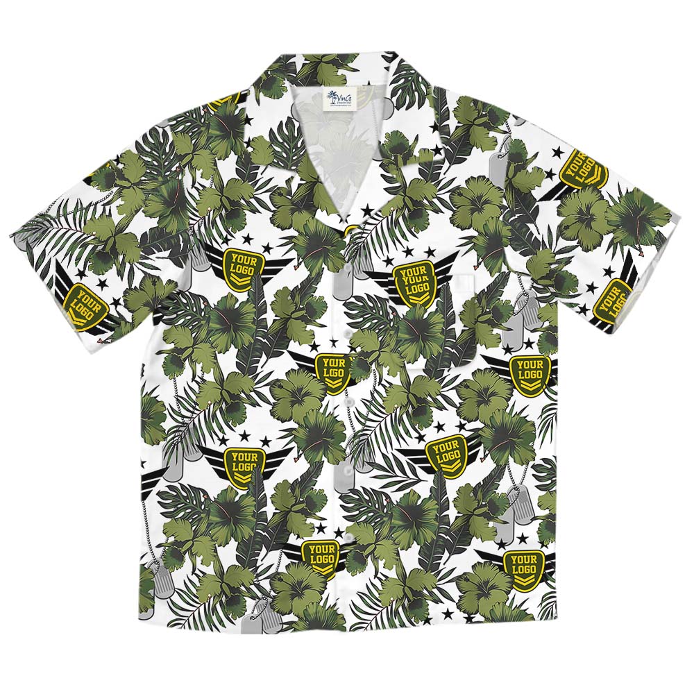 Army Military Hawaiian Shirt With Custom Logo