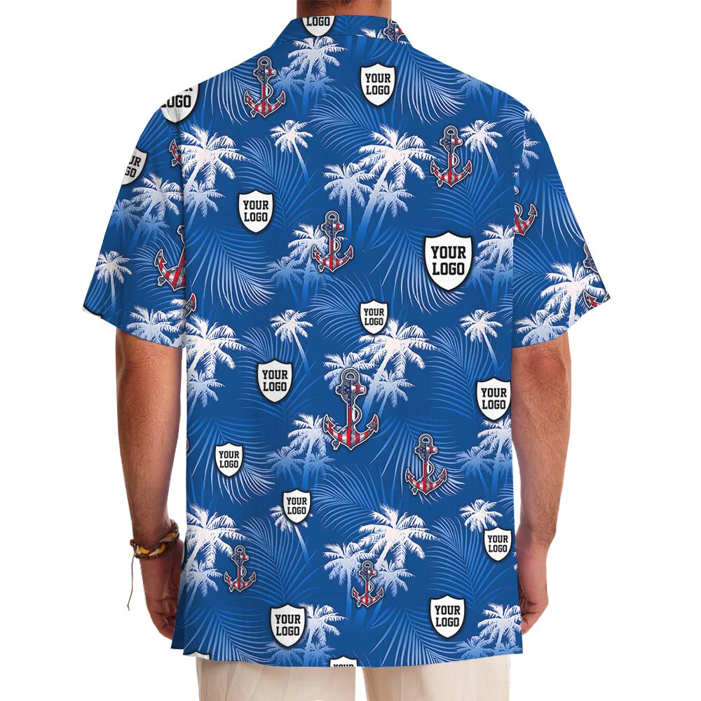 US Navy Hawaiian Shirt With Custom Logo