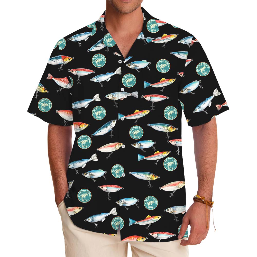 Custom Fishing Logo Club Hawaiian Shirt - variant image 1