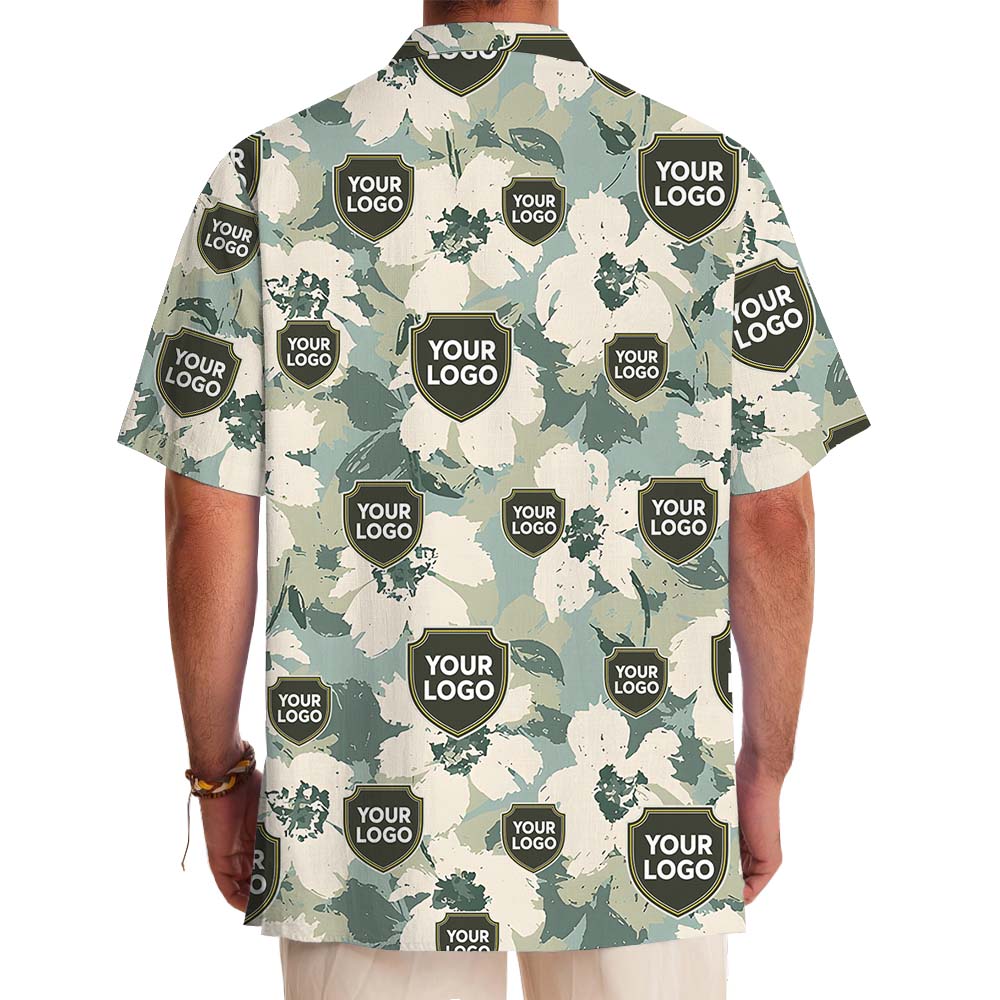 Custom Military Hawaiian Shirt With Multiple Logos