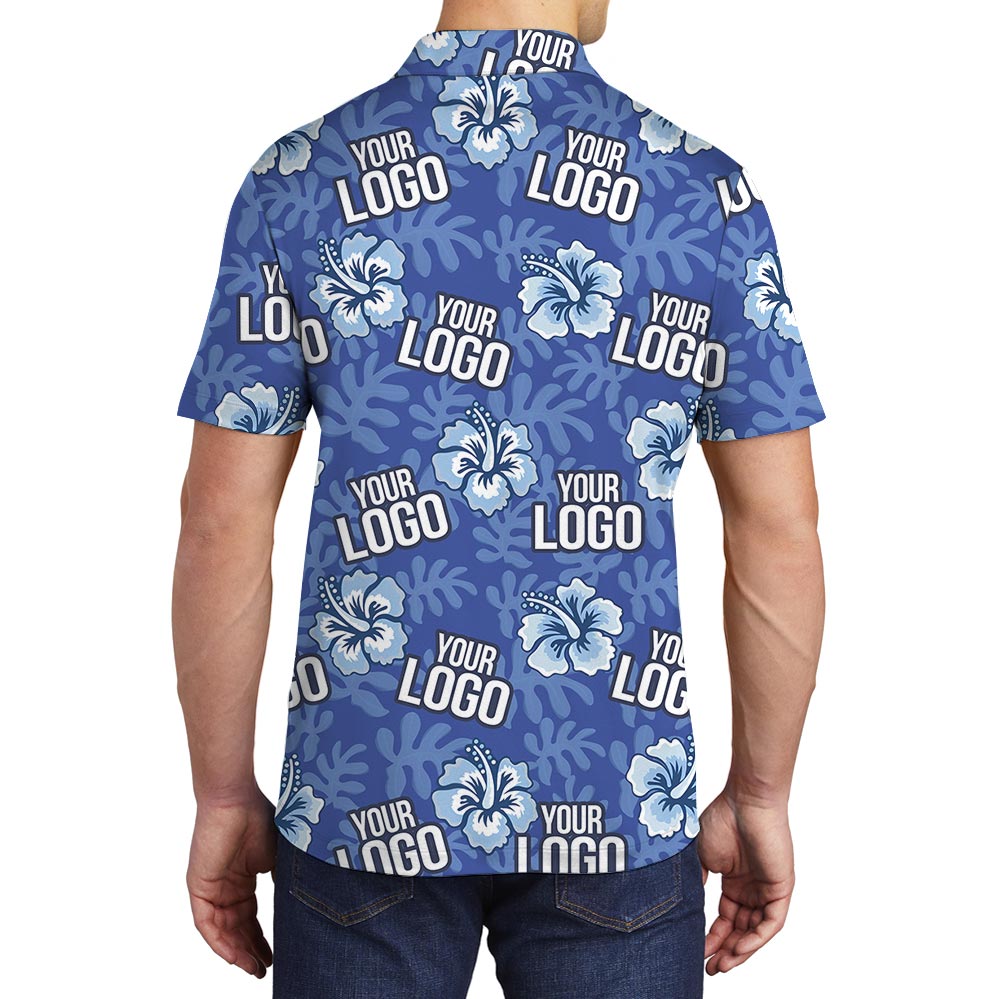 Bulk Order Custom Team Logo Hawaiian Polo No Minimum