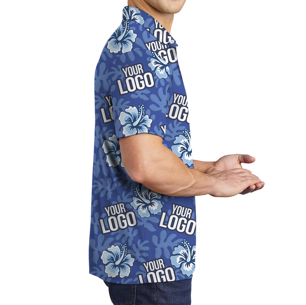 Bulk Order Custom Team Logo Hawaiian Polo No Minimum