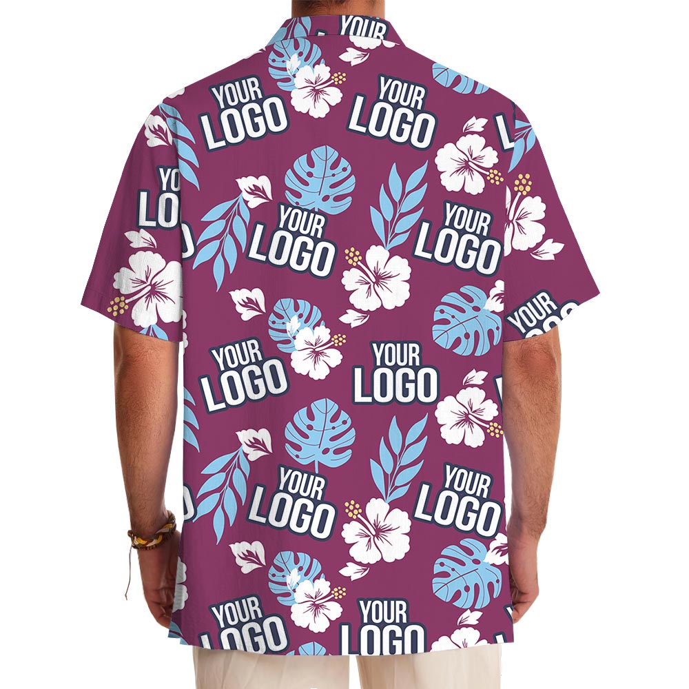 Pink Team Hawaiian Shirt Custom Logo