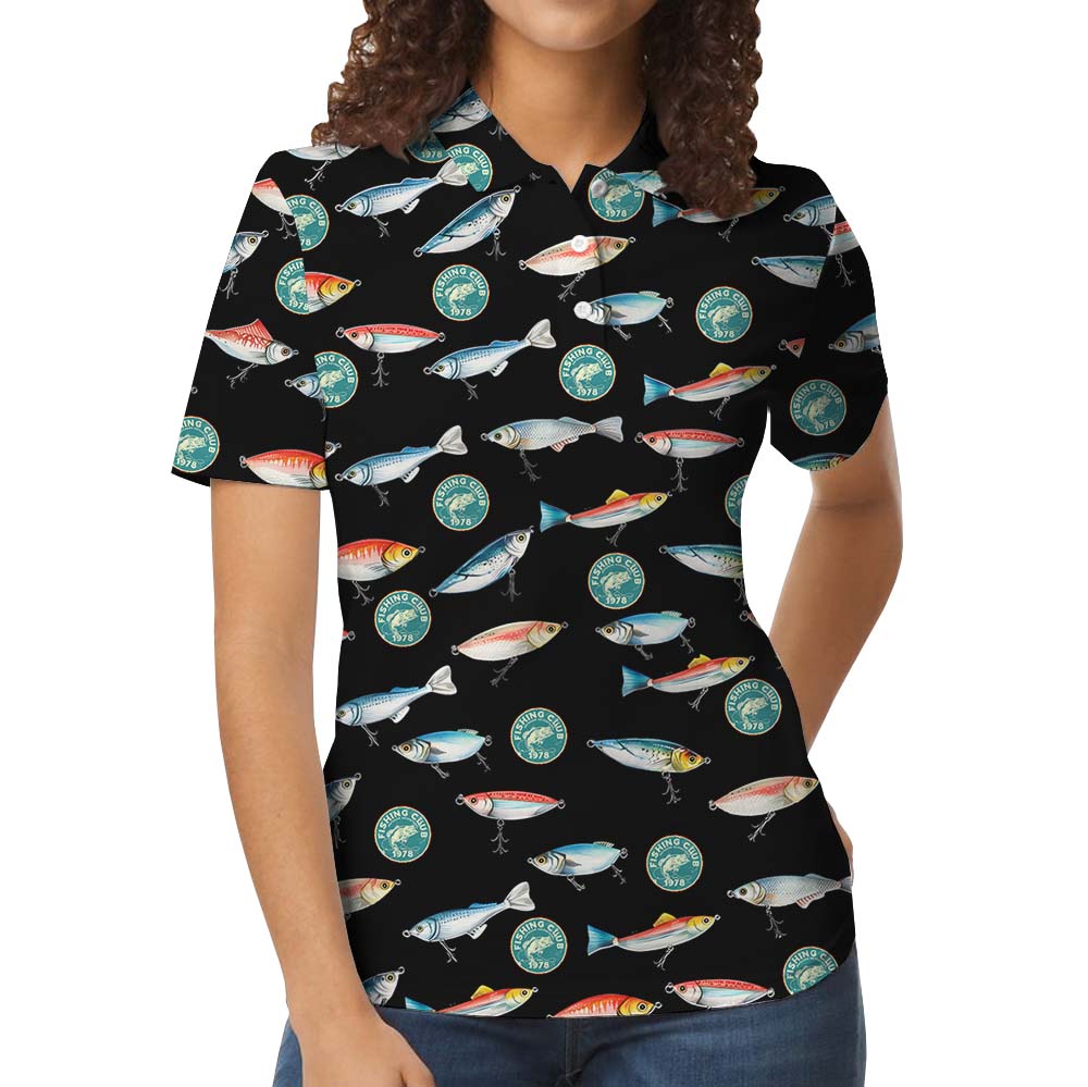 Fishing Custom Club Logo Polo Shirt