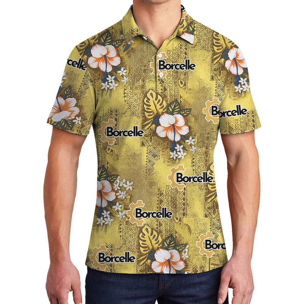Unique Vintage Custom Logo Yellow Polo Shirt - variant image 1