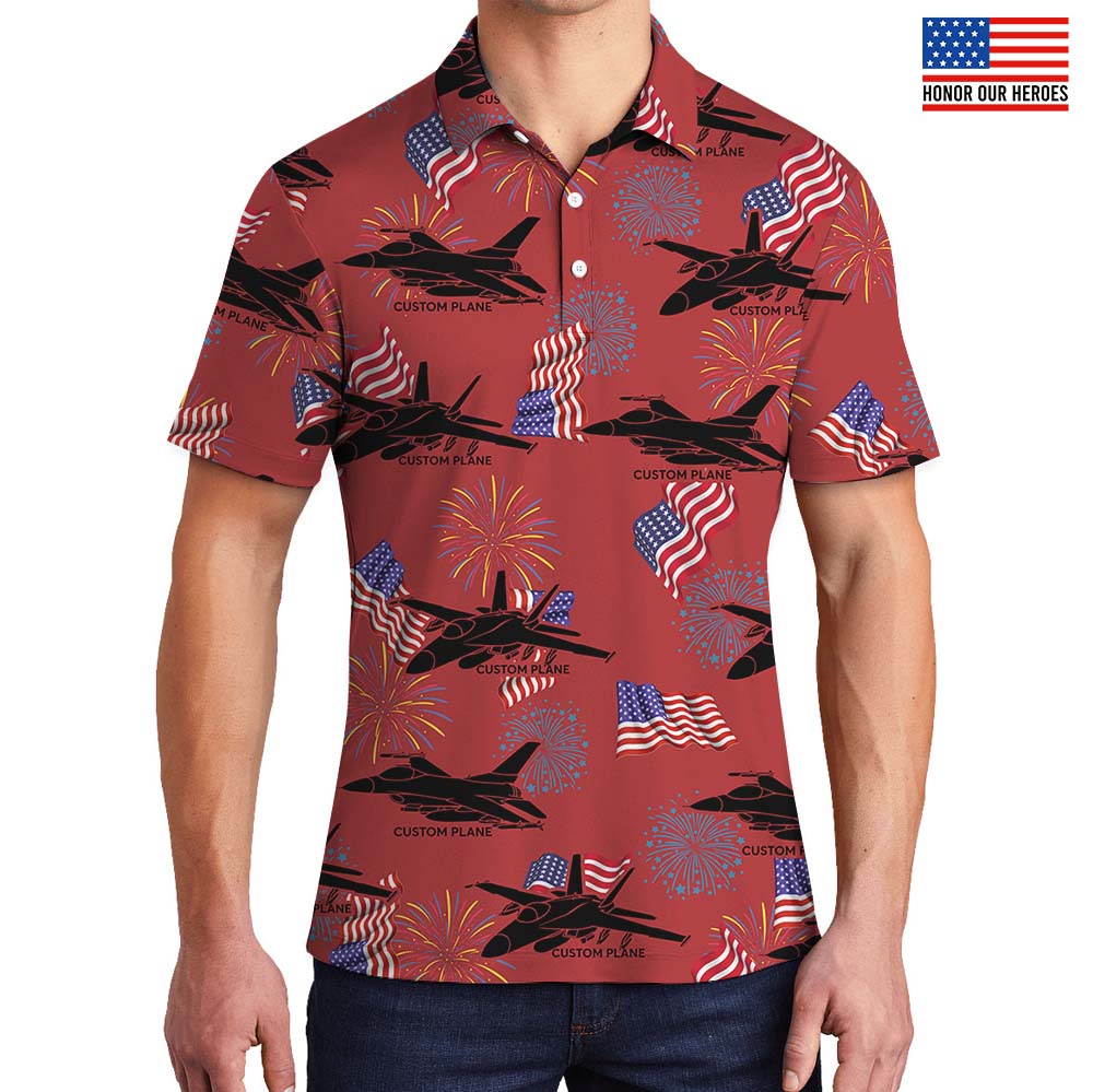 Custom Your Aircraft On Polo Shirt - variant image 1