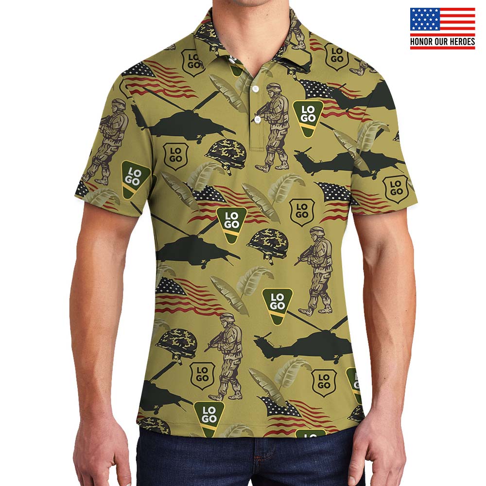 Patriot Jungle Flight Military Polo Shirt With Logo - variant image 1