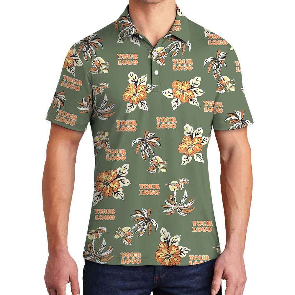 Lush Hibiscus Logo Polo Shirt For Company - variant image 1