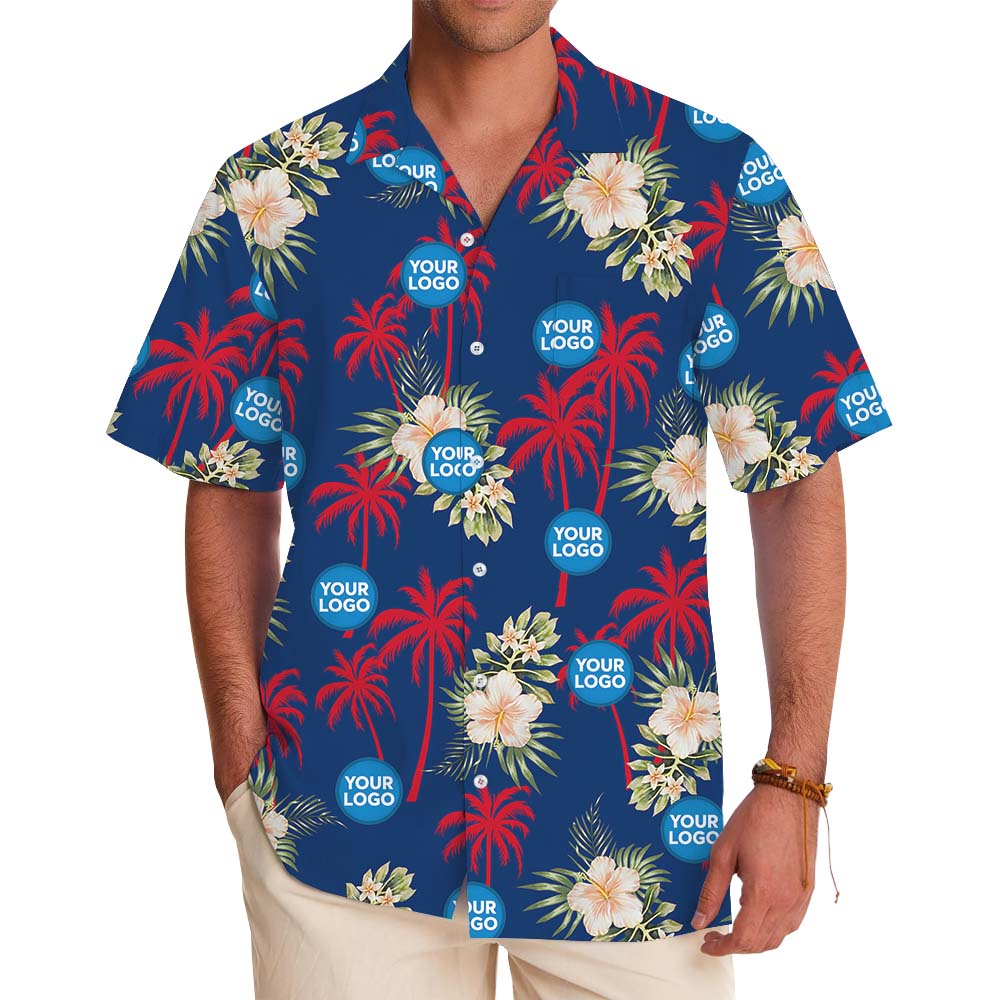 Palm Tree Hibiscus Personalized Hawaiian Shirt For Brand - variant image 1