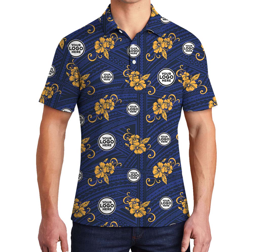 Tropical Charm Custom Logo Polo Shirt For Brand - variant image 1