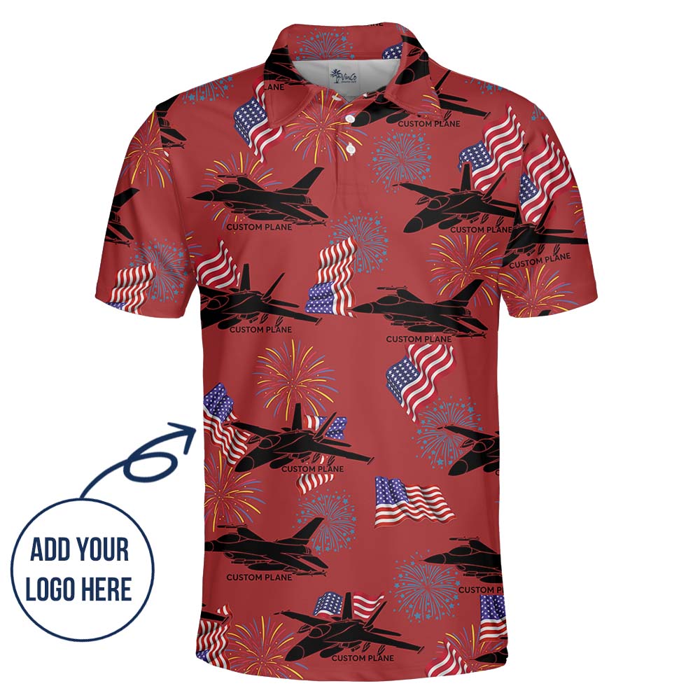 Custom Your Aircraft On Polo Shirt