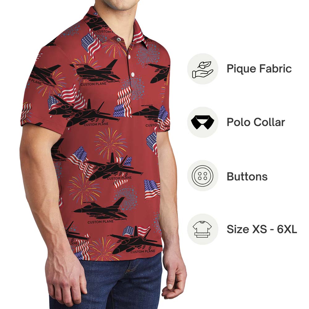 Custom Your Aircraft On Polo Shirt