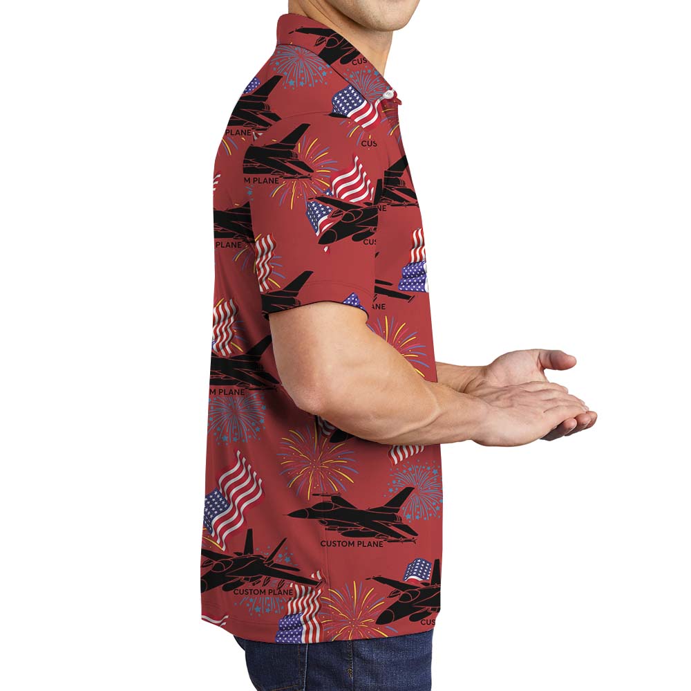 Custom Your Aircraft On Polo Shirt