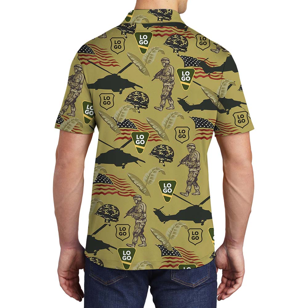 Patriot Jungle Flight Military Polo Shirt With Logo