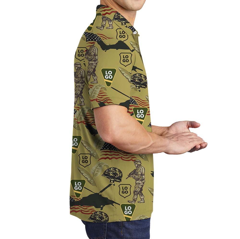 Patriot Jungle Flight Military Polo Shirt With Logo