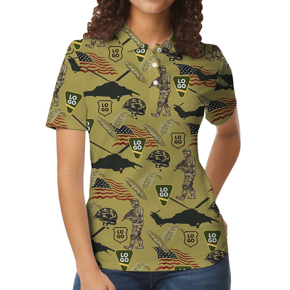 Patriot Jungle Flight Military Polo Shirt With Logo