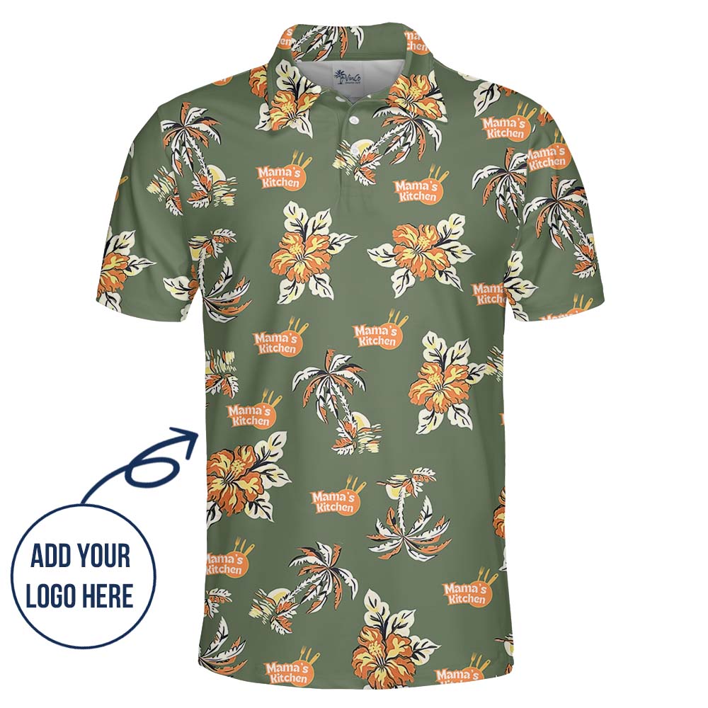Lush Hibiscus Logo Polo Shirt For Company