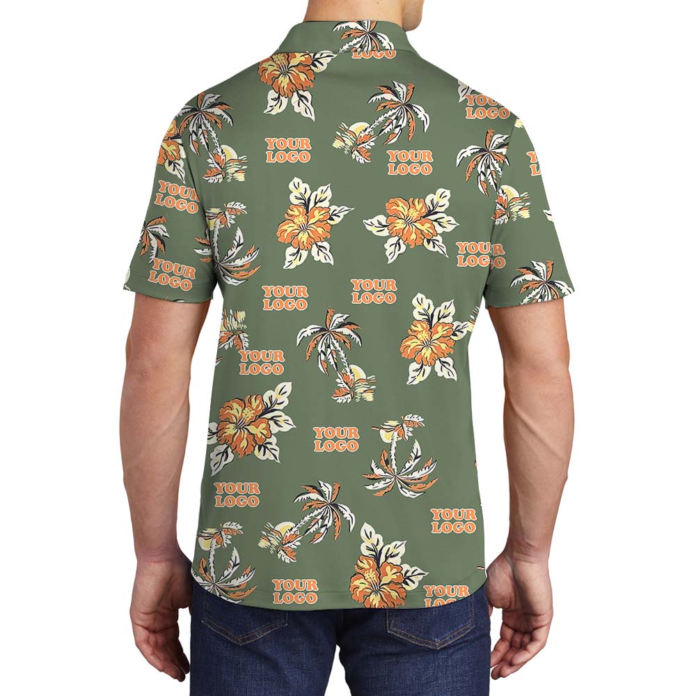 Lush Hibiscus Logo Polo Shirt For Company