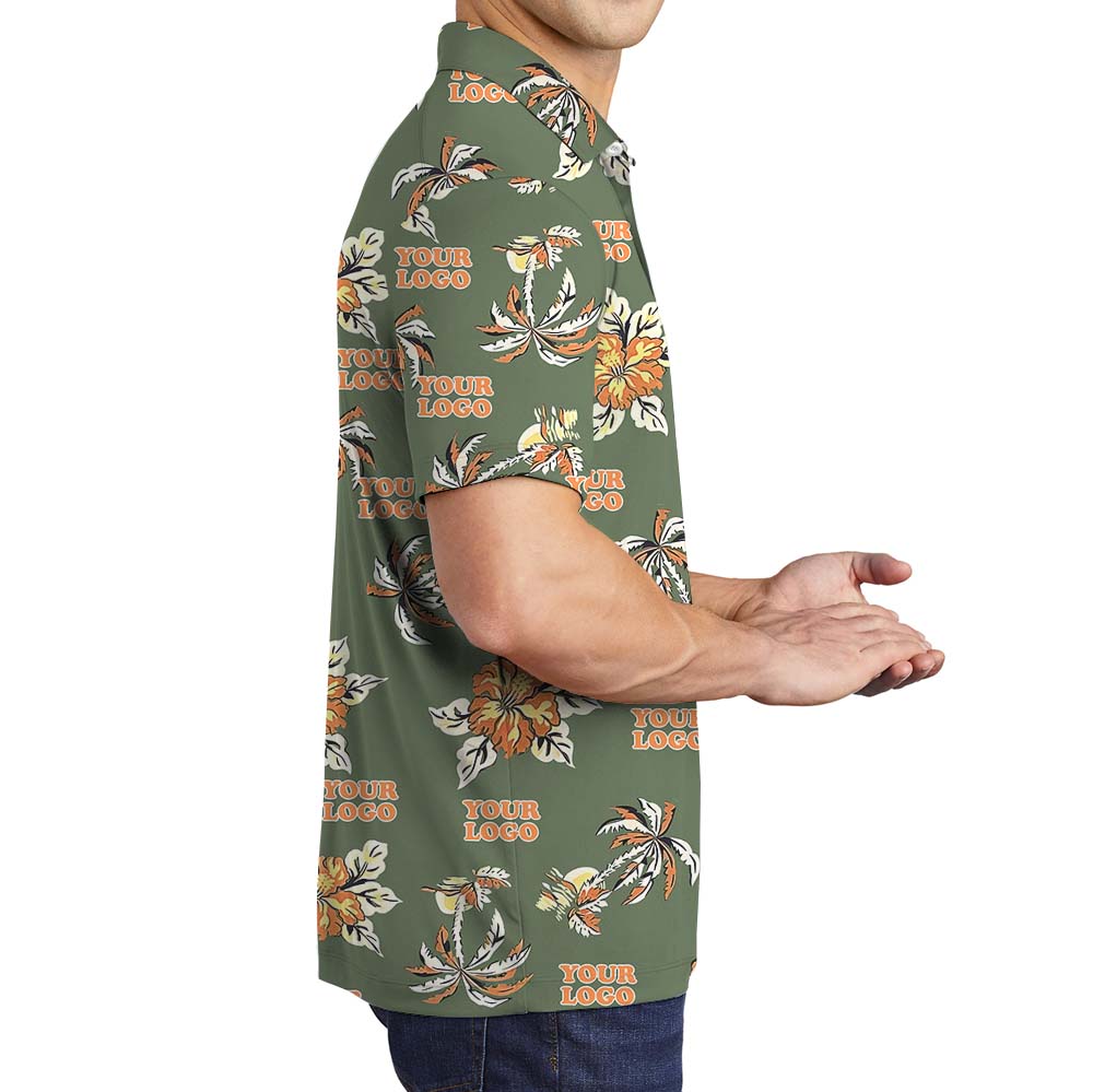 Lush Hibiscus Logo Polo Shirt For Company