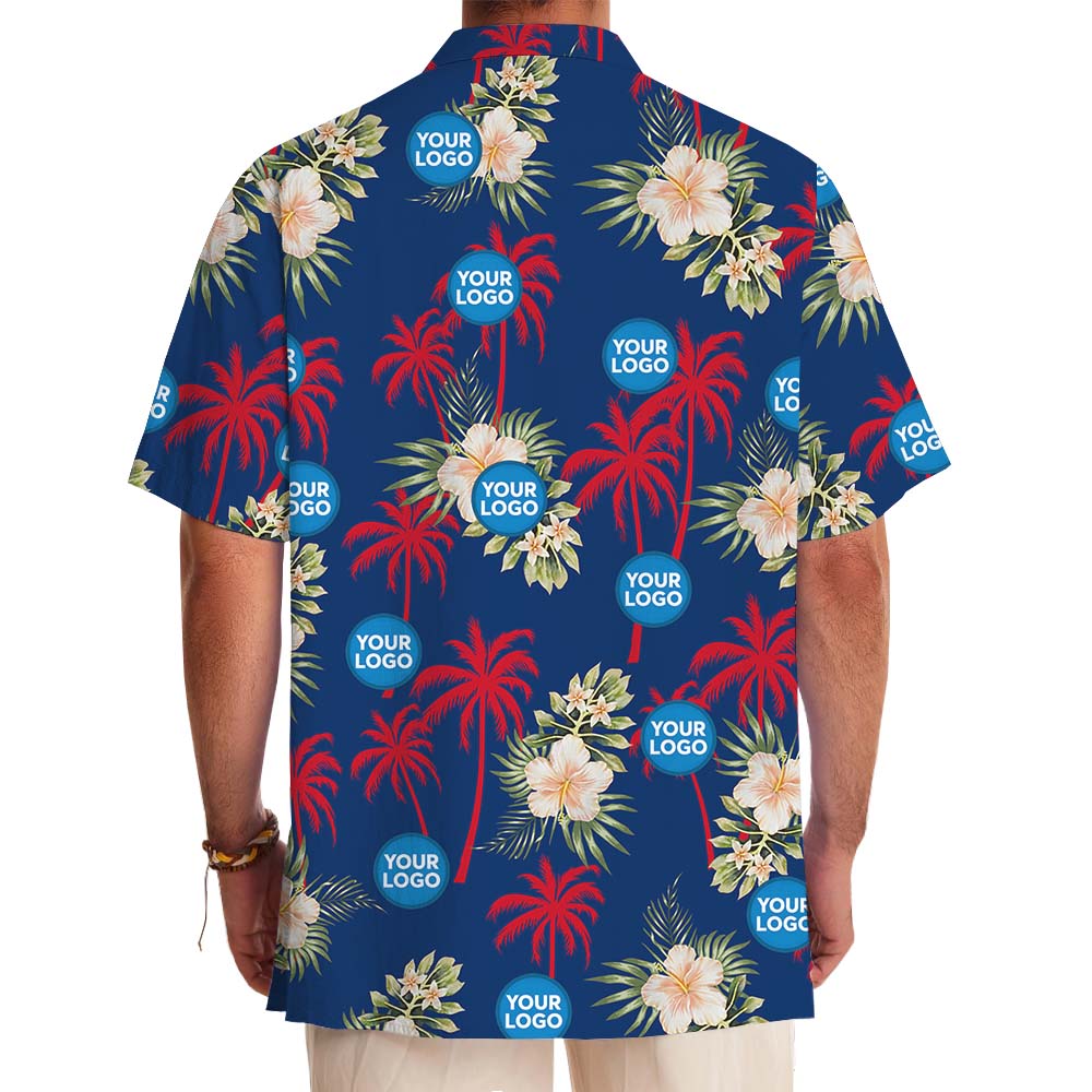 Palm Tree Hibiscus Personalized Hawaiian Shirt For Brand