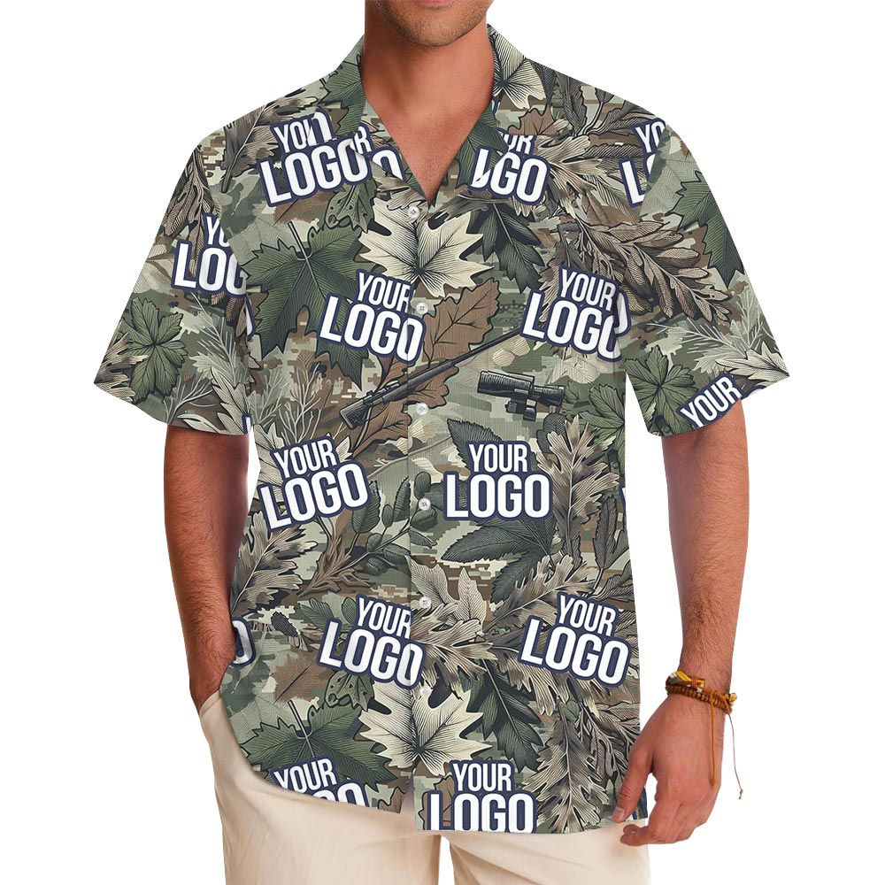 Personalized Tactical Party Tropical Shirt With Military Unit Logo - variant image 1