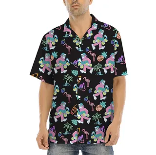 Bigfoot Retro Hawaiian Shirt