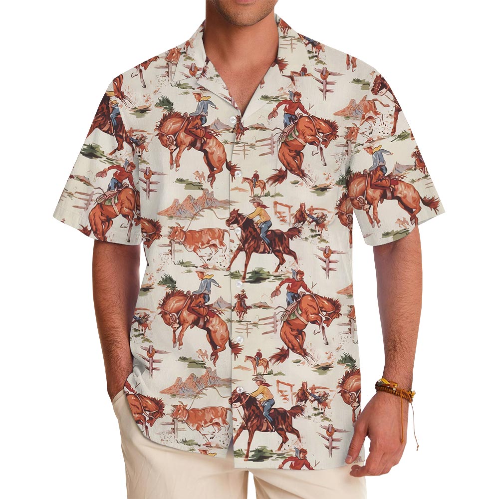Western Cowboy Button Up Shirt With Pocket - variant image 1