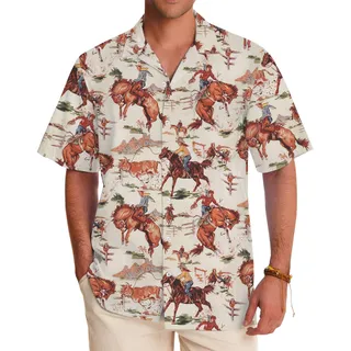 Western Cowboy Button Up Shirt With Pocket