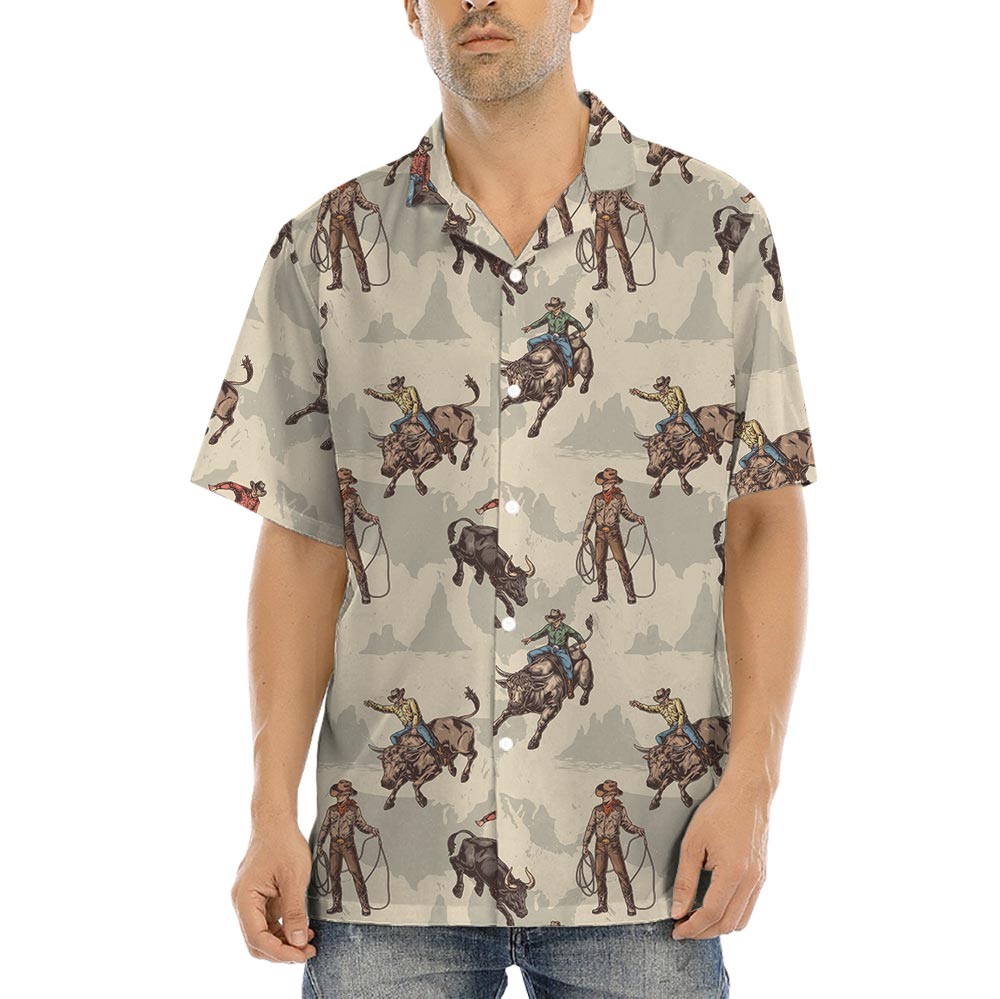 Desert Cowboy Button Up Short Sleeved Shirt Pocket - variant image 1
