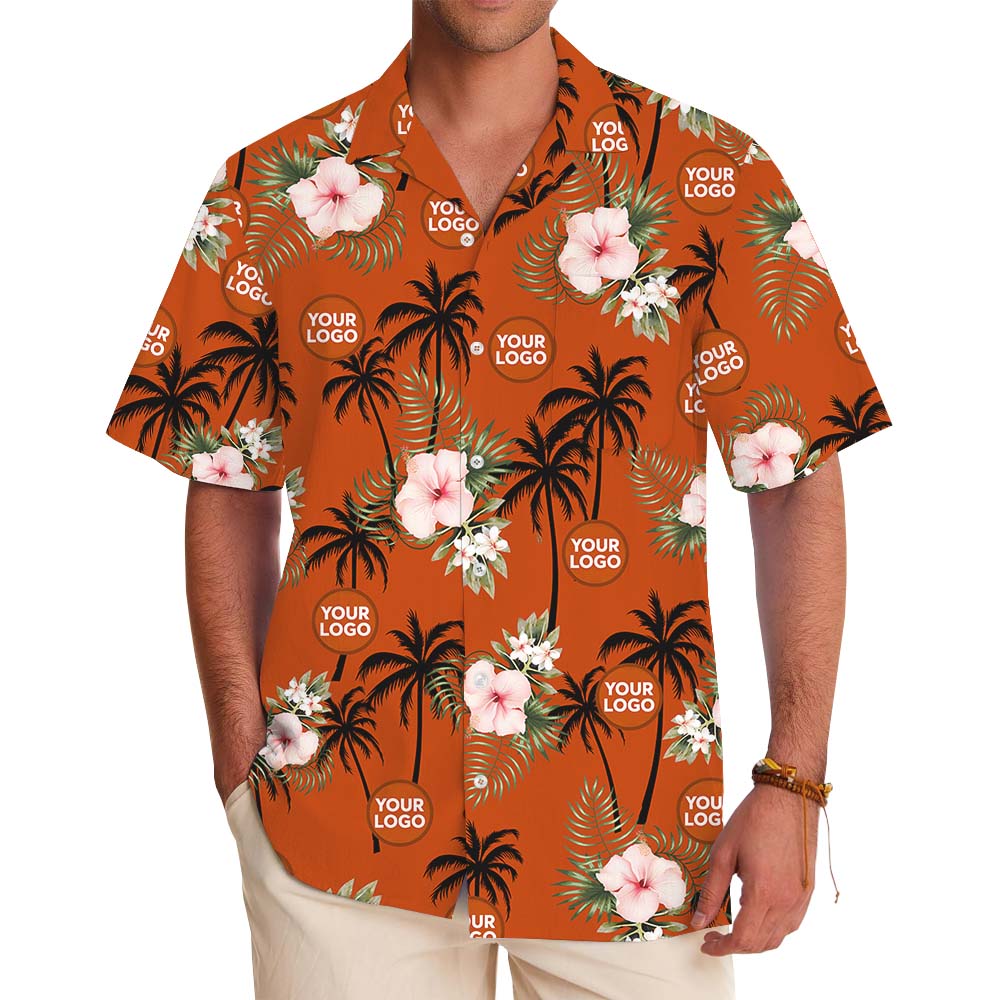 Sunset Palms Custom Logo Hawaiian Shirt No Minimum - variant image 1